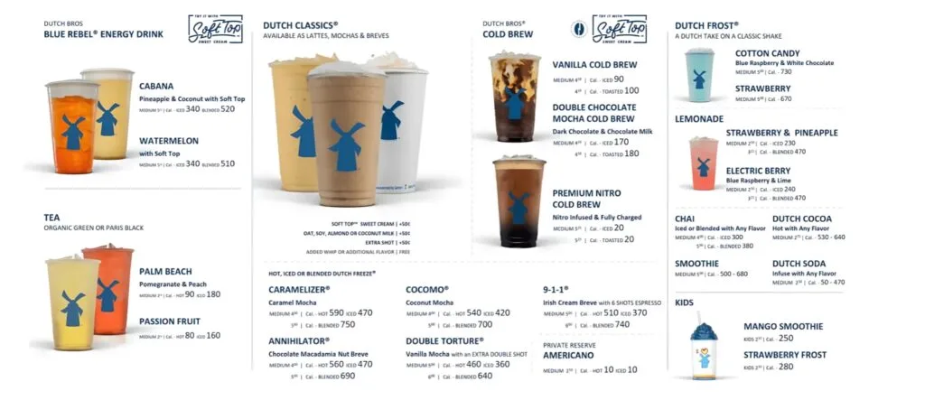 Dutch Bros Menu with Prices 2025 8 2 3