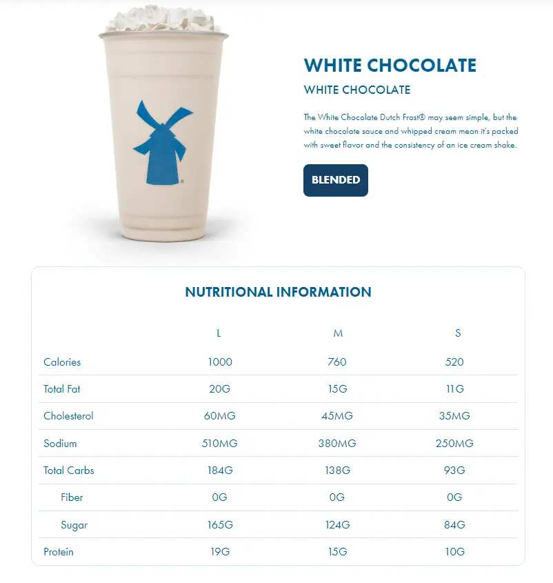 dutch bros menu